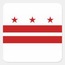 Washington DC Flag Sticker