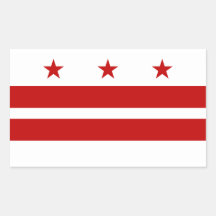 Washington DC Flag Stickers