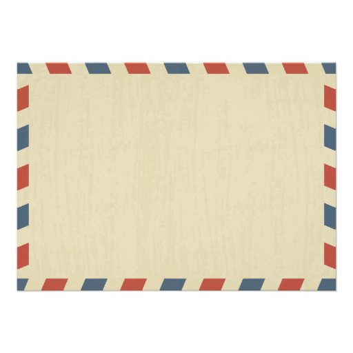 Washington DC / France Airmail | Baby Shower Custom Invitations