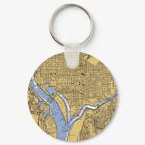 Washington DC Navigation Harbor Chart Keychain by sailorpatp Washington DC Navigation Harbor Chart Keychain