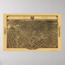 Washington, DC Panoramic Map - 1922 Posters