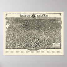 Washington, DC Panoramic Map - 1923 Print