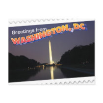 Washington, DC postcard Washington Monument