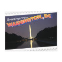 Washington, DC postcard Washington Monument