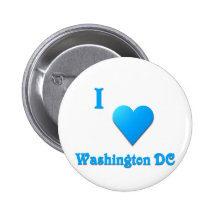 Washington DC -- Sky Blue Pinback Button