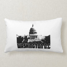 Washington DC Skyline Throw Pillow