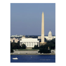 Washington DC Skyline with US Capitol Building 2 Postcard