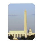 Washington DC Skyline with US Capitol Building Vinyl Magnets