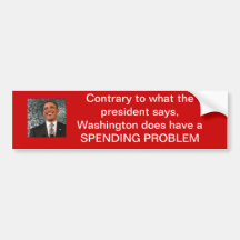 Washington does have a spending problem bumper stickers