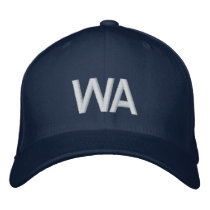 WASHINGTON EMBROIDERED ITEMS EMBROIDERED BASEBALL CAPS