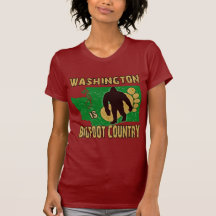Washington es país de Bigfoot Camisetas