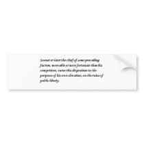 Washington Farewell Address 2 Bumper Stickers