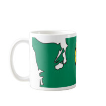 Washington Flag Map Coffee Mug