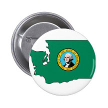 Washington Flag Map Pin
