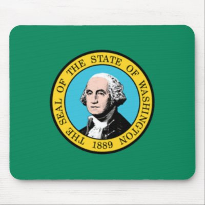 Washington Flag Mousepad by jacinto888