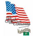 Washington - God Bless America t-shirts by GodBlessUSA Washington - God Bless America t-shirts
