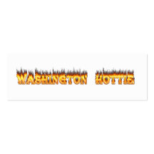 washington hottie fire and flames business card
