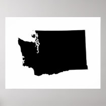 Washington in Black and White Posters