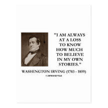 Washington Irving Always At A Loss Believe Stories Postcard