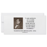 Washington Irving Always At A Loss Believe Stories rack cards