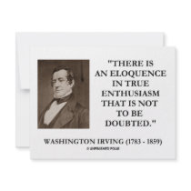 Washington Irving Eloquence In True Enthusiasm invitations by unfinishedpolis Washington Irving Eloquence In True Enthusiasm invitations