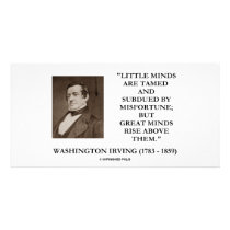Washington Irving Little Minds Great Minds Quote photo cards