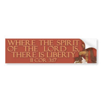 Washington- Liberty and the Spirit of the Lord Bumper Sticker