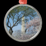 Washington Monument and Cherry Blossoms Ornament