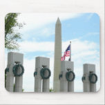 Washington Monument and WWII Memorial Mousepad