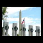 Washington Monument and WWII Memorial Print