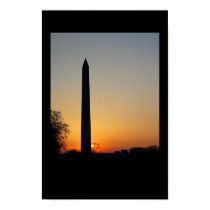 Washington Monument at Dusk posters