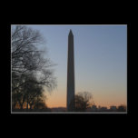 Washington Monument at Sunset Postcard
