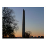 Washington Monument at Sunset Postcard