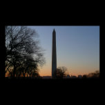 Washington Monument at Sunset Print