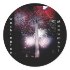 Washington Monument Fireworks sticker