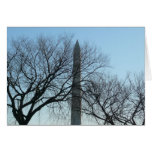Washington Monument in Winter Card