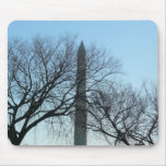Washington Monument in Winter I Travel Photography Mouse Pad