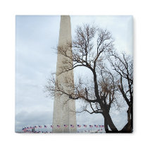Washington Monument in Winter magnets by JaguarPhotos Washington Monument in Winter magnets