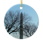 Washington Monument in Winter Ornament