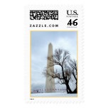 Washington Monument in Winter postage