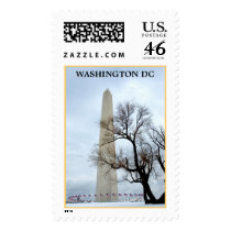 Washington Monument in Winter postage by JaguarPhotos Washington Monument in Winter postage