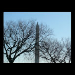 Washington Monument in Winter Print