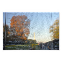 Washington Monument Reflecting on Vietnam Memorial Art Photo