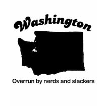 Washington - Nerds and Slackers t-shirts by Shirtuosity Washington - Nerds and Slackers t-shirts