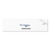 Washington Pennsylvania City Classic Bumper Sticker