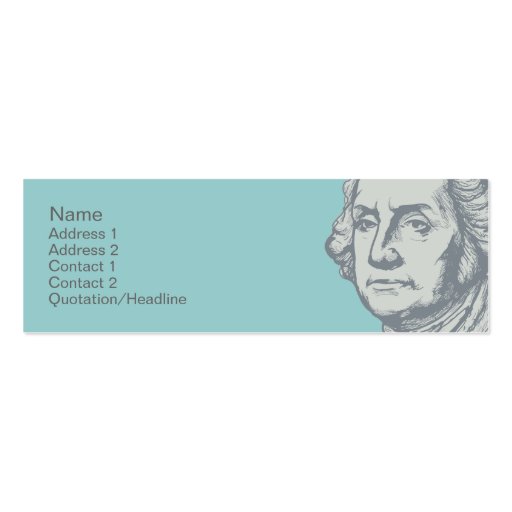 Washington Profile Cards Business Card (front side)