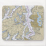 Washington Puget Sound Seattle Chart Mouse Pad