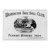 Washington Senators Pennant Winner 1924 posters by PaperTimeMachine Washington Senators Pennant Winner 1924 posters