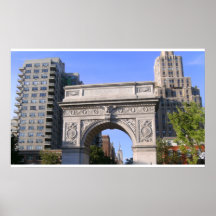 Washington Square Arch at Washington Square Park Poster
