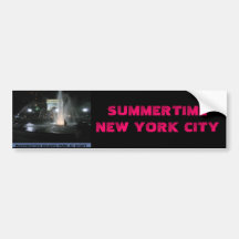 Washington Square Park at Night, NYC Bumper Stickers